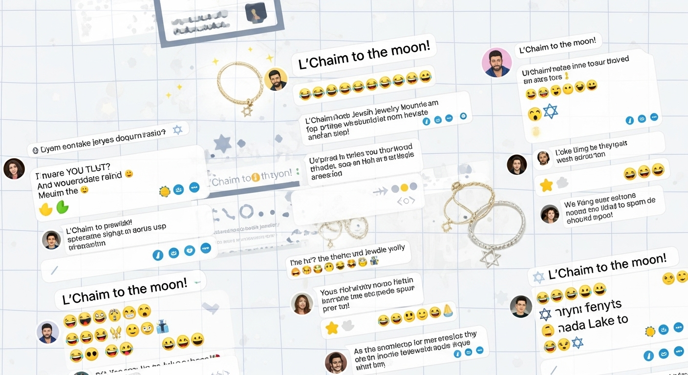 Pixelated community members chatting