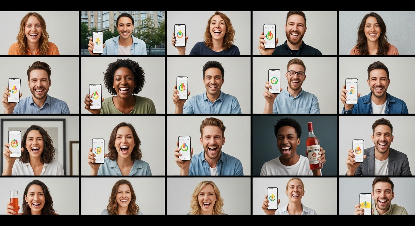 Pixelated characters celebrating